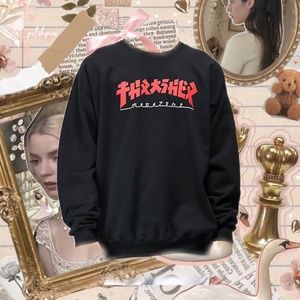 Thrasher Godzilla Black Crew Neck Sweatshirt
